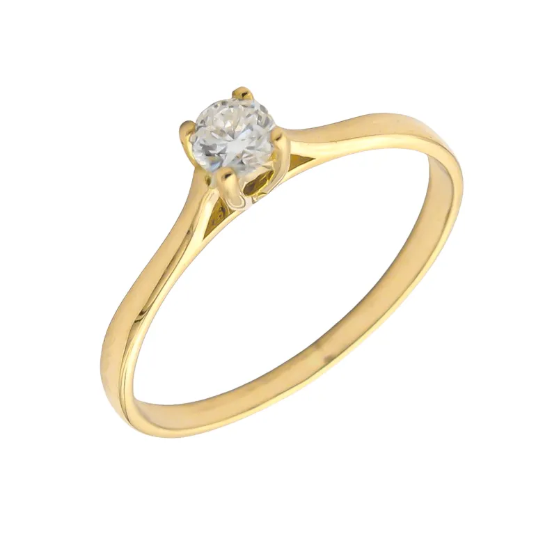 Anillo Amour Diamante 0,16ct Oro 18K