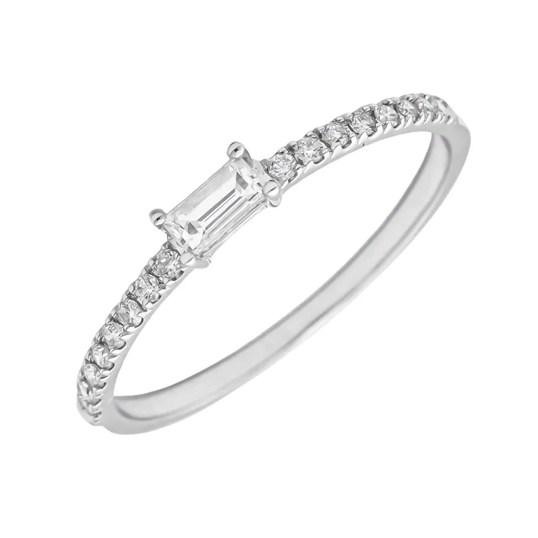 Anillo Aura Diamantes 0,26ct G-VS Oro Blanco 18K