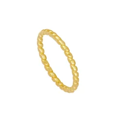 Anillo Ayla Plata Dorada
