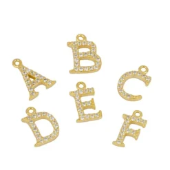Anillo Basic Letter Plata Dorada