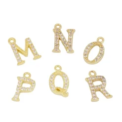 Anillo Basic Letter Plata Dorada