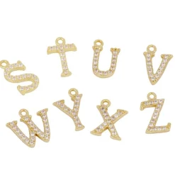 Anillo Basic Letter Plata Dorada
