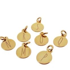 Anillo Basic Medal Plata Dorada