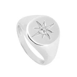Anillo Brújula Plata