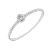 Anillo Chatón Oro Blanco 18K