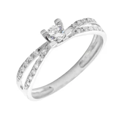 Anillo Circus Oro Blanco 18K