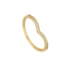 Anillo Dora Circonitas Plata Dorada