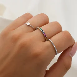 Anillo Dots Plata