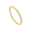 Anillo Dots Plata Dorada
