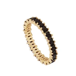 Anillo Dulce Black Pata Dorada
