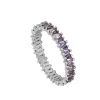 Anillo Dulce Lila Plata