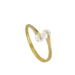 Anillo Elda Plata Dorada