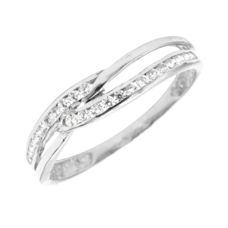 Anillo Fern Oro Blanco 18K
