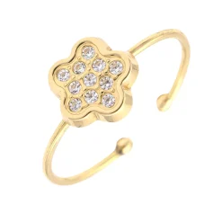 Anillo Flora Oro 18K