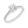 Anillo Grace Diamantes 0,95ct D-VS GIA Oro Blanco 18K