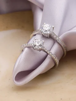 Anillo Grace Diamantes 0,95ct D-VS GIA Oro Blanco 18K