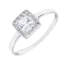 Anillo Isabel Oro Blanco 18K