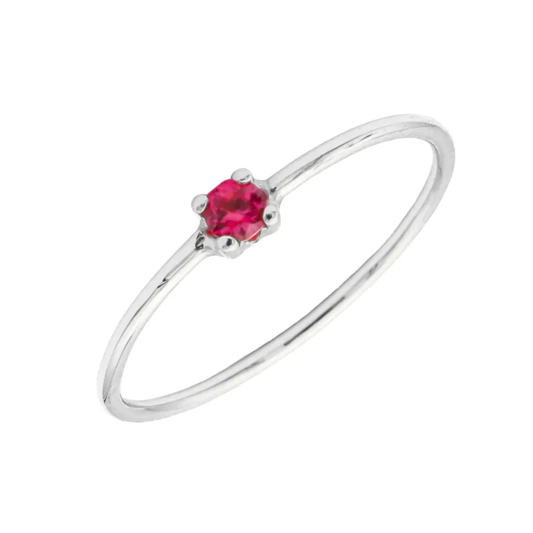 Anillo Kai Red Oro Blanco 18K