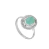 Anillo Kin Amazonita Plata