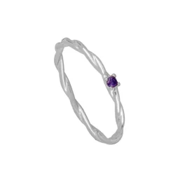 Anillo Kyra Lila Plata