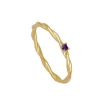 Anillo Kyra Lila Plata Dorada
