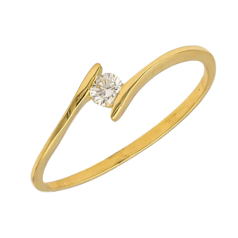 Anillo Leiza Diamante 0,106ct G-SI Oro 18K