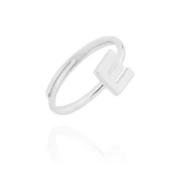 Anillo Letra Plata