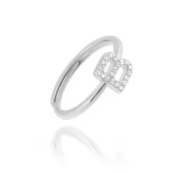Anillo Letter Plata