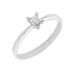 Anillo Luar Oro Blanco 18K