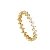 Anillo Lucie Plata Dorada