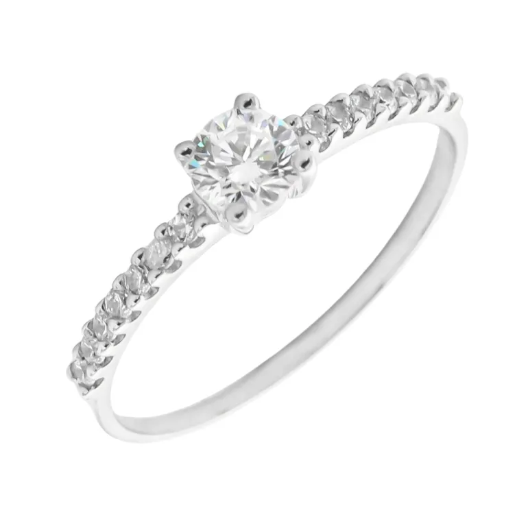 Anillo Lydia Oro Blanco 18K