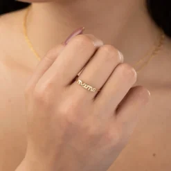 Anillo Mamá Plata Dorada