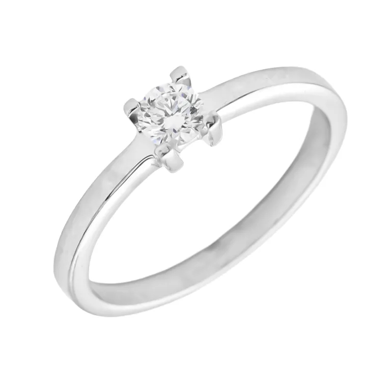 Anillo Miriam Diamante 0,20ct F-SI Oro Blanco 18K