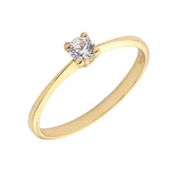 Anillo Mishelle Diamante 0,10ct DF-VS1 Oro 18K