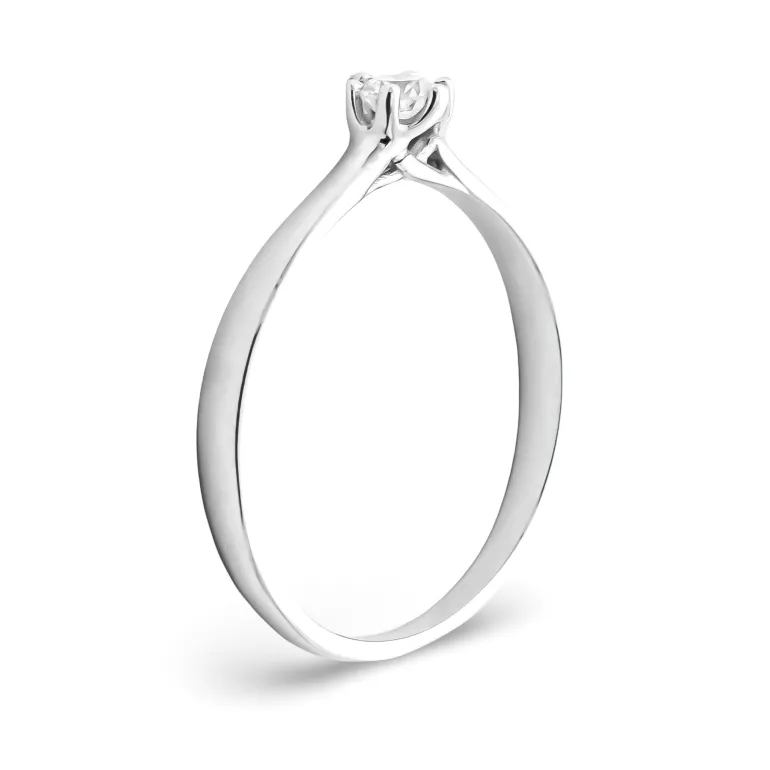 Anillo Monique Diamante 0,15ct G-VS Oro Blanco 18K
