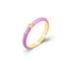 Anillo Muffin Lila Plata Dorada