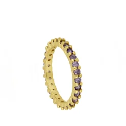 Anillo Nara Lila Plata Dorada