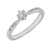 Anillo Nia Diamantes 0,25ct G-SI Oro Blanco 18K