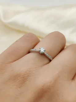 Anillo Nia Diamantes 0,25ct G-SI Oro Blanco 18K