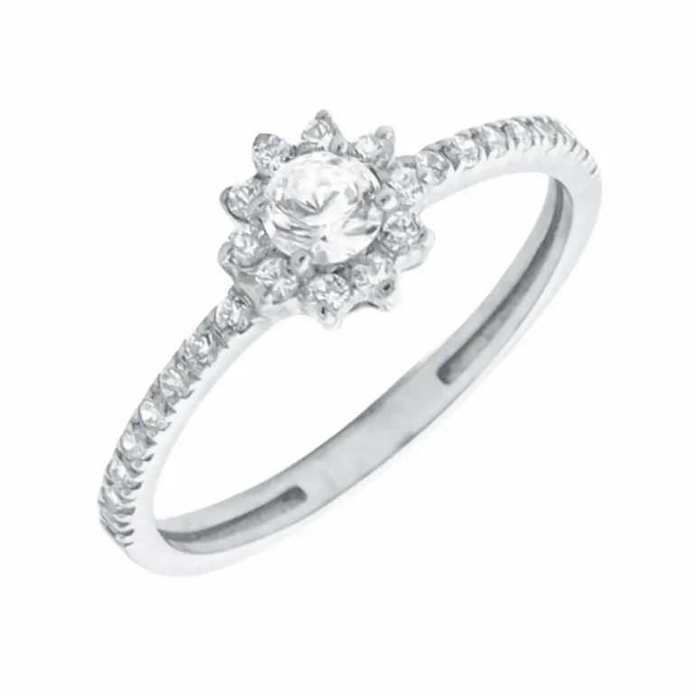 Anillo Roxy Oro Blanco 18K