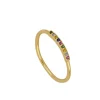 Anillo Runa Multicolor Plata Dorada
