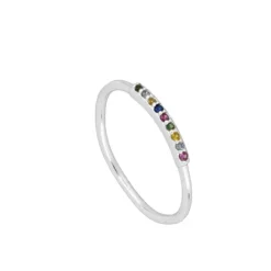 Anillo Runa Multicolor Plata