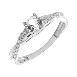 Anillo Sidney Oro Blanco 18K