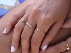 Anillo Star Plata Dorada