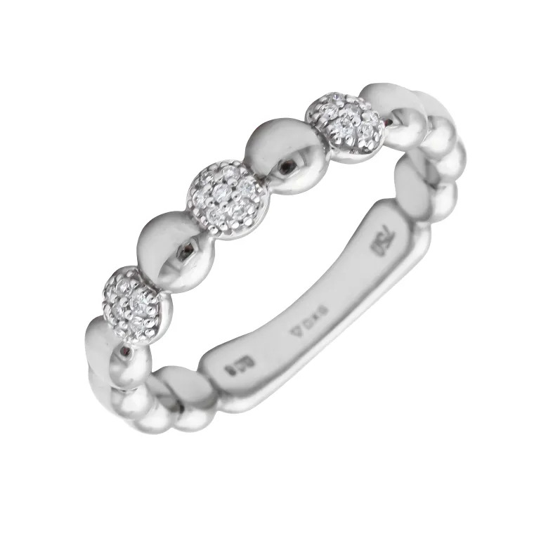 Anillo Tania Diamantes Oro Blanco 18K