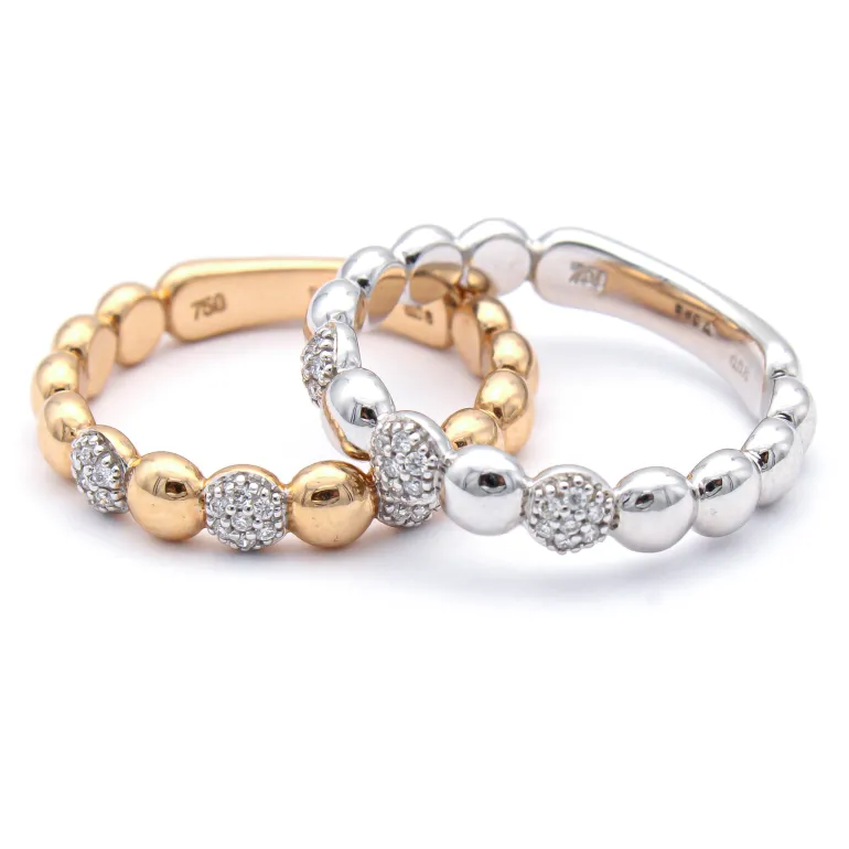 Anillo Tania Diamantes Oro Rosa 18K
