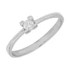 Anillo Tayra Diamante 0,165ct G-SI Oro Blanco 18K