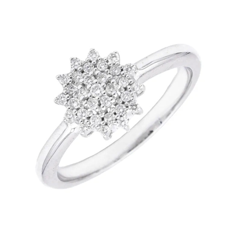 Anillo Thais Diamantes 0,16ct G-VS Oro Blanco 18K