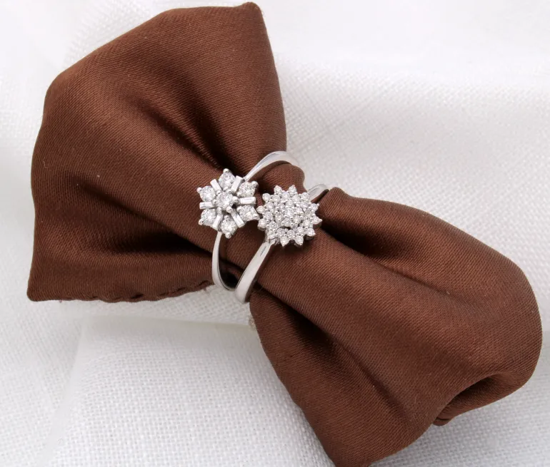 Anillo Thais Diamantes 0,16ct G-VS Oro Blanco 18K