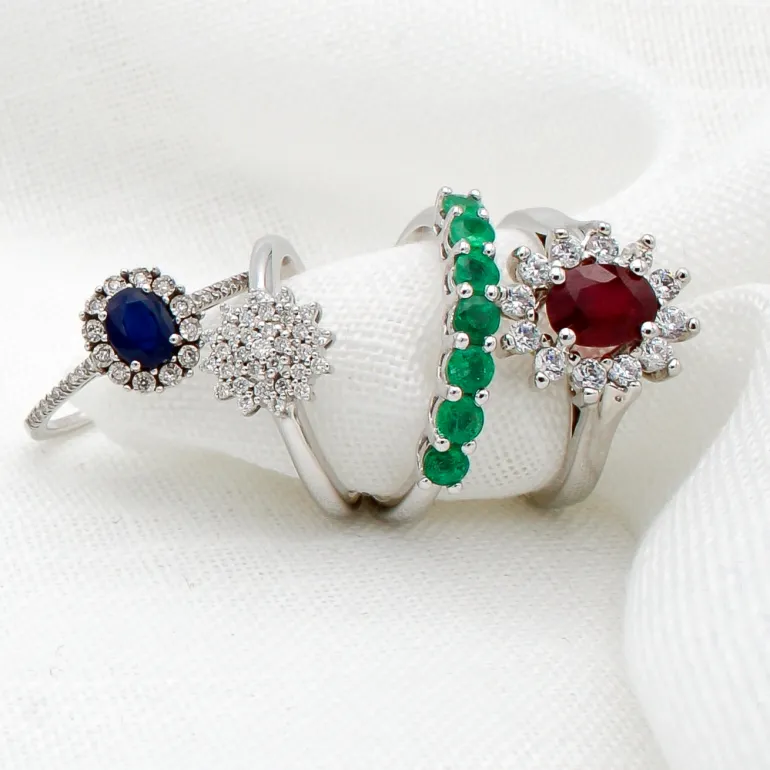 Anillo Thais Diamantes 0,16ct G-VS Oro Blanco 18K